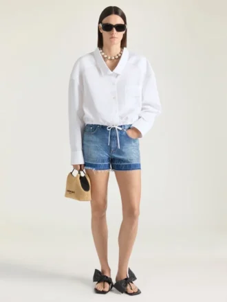 Shorts i mellomblå denim Shorts i mellomblå denim