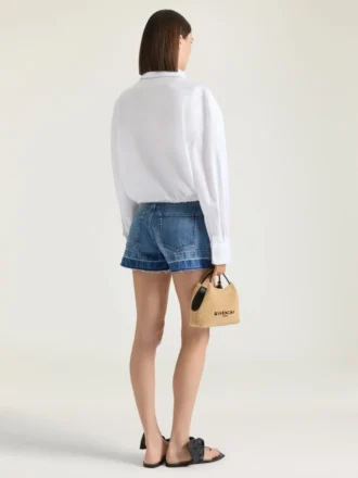Shorts i mellomblå denim Shorts i mellomblå denim