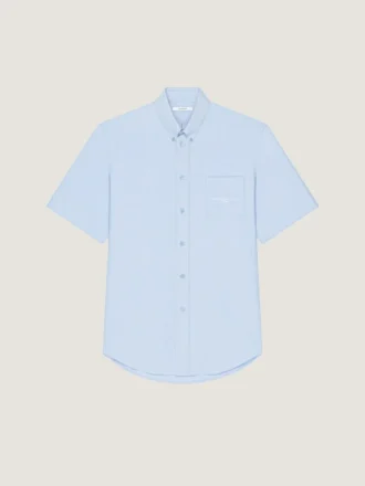 Skjorte i bomulls-oxford med Givenchy Paris-jacquard