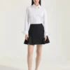 Skjorte i poplin med Givenchy-broderi Skjorte i poplin med Givenchy-broderi