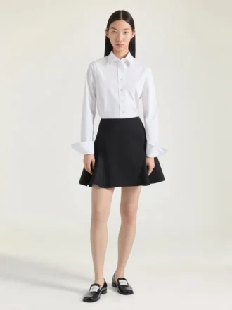 Skjorte i poplin med Givenchy-broderi