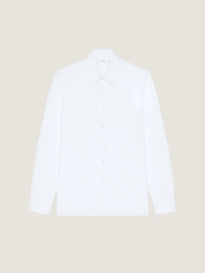Skjorte i poplin med klappbrett-trykk Skjorte i poplin med klappbrett-trykk