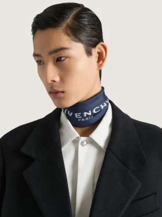 Givenchy Shadow liten firkantet skjerf i silke