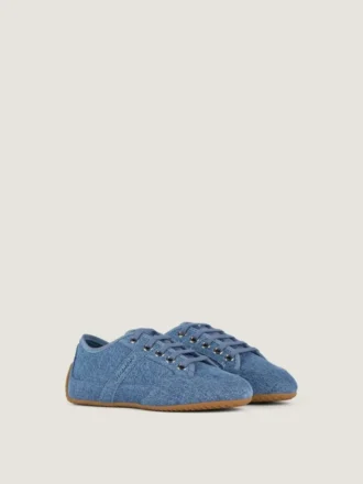 Slanke sneakers i denim