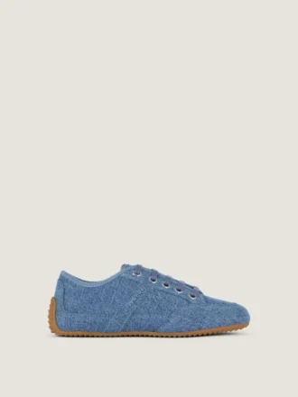 Slanke sneakers i denim