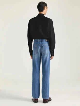 Slim Fit-skjorte i poplin med Givenchy-broderi