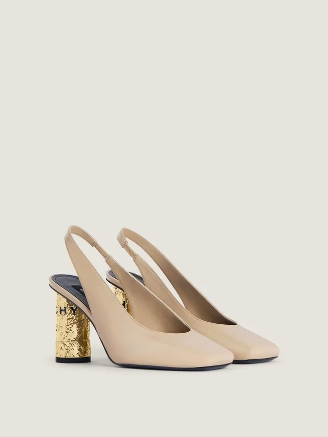 Slingback-sko i skinn Slingback-sko i skinn