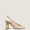Slingback-sko i skinn Slingback-sko i skinn