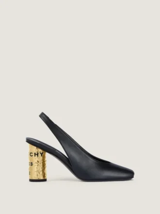 Slingback-sko i skinn
