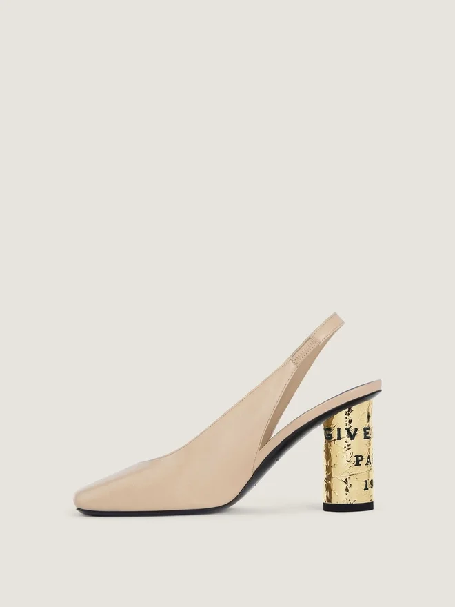 Slingback-sko i skinn Slingback-sko i skinn