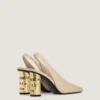 Slingback-sko i skinn Slingback-sko i skinn