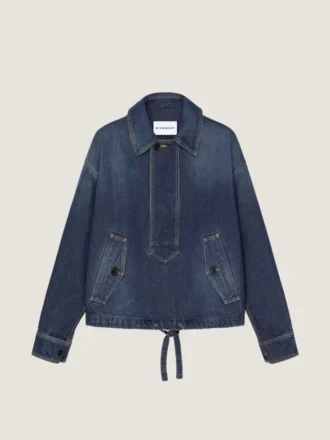 Smockjakke i rå denim
