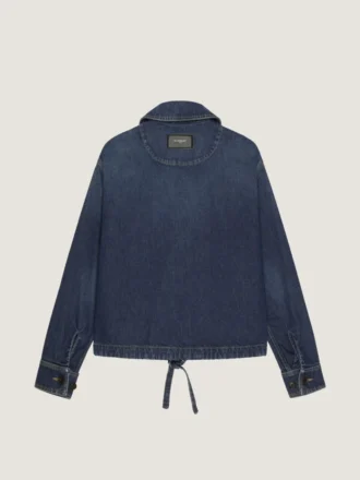 Smockjakke i rå denim