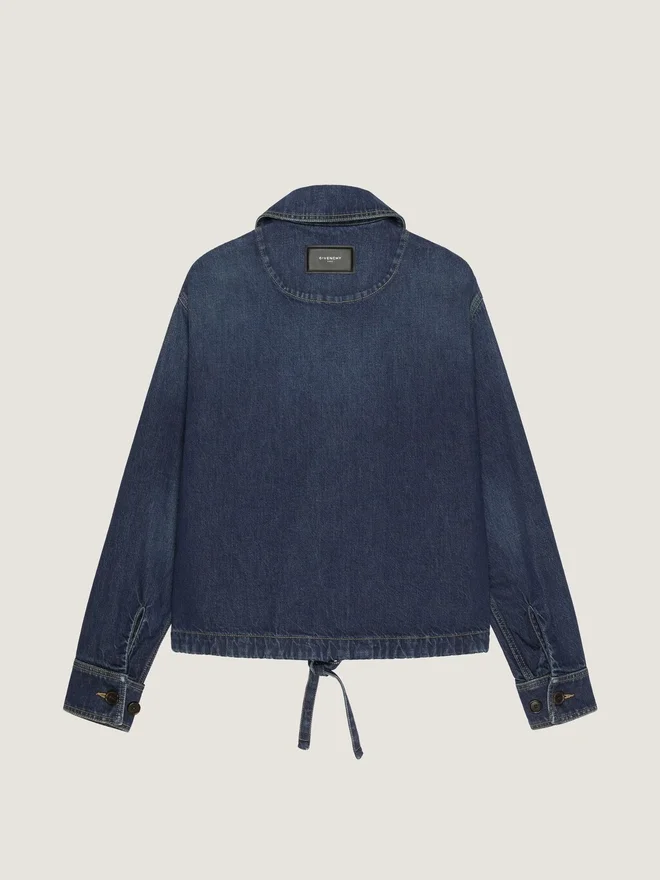 Smockjakke i rå denim Smockjakke i rå denim