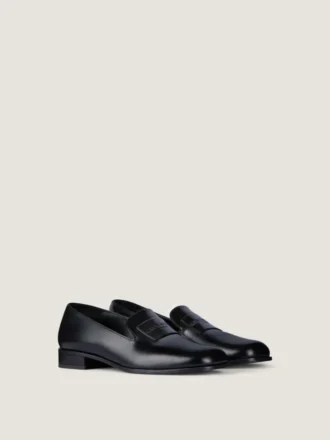 Smokingloafers i skinn