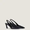 Spikete slingbacks i skinn Spikete slingbacks i skinn