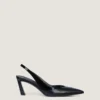 Spikete slingbacks i skinn Spikete slingbacks i skinn