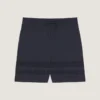 Strikkede shorts med mesh-detaljer Strikkede shorts med mesh-detaljer