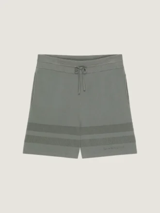 Strikkede shorts med mesh-detaljer Strikkede shorts med mesh-detaljer