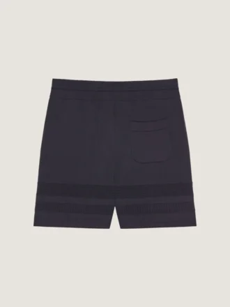 Strikkede shorts med mesh-detaljer