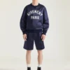 Sweatshirt i sateng med Givenchy Paris-broderi Sweatshirt i sateng med Givenchy Paris-broderi