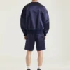 Sweatshirt i sateng med Givenchy Paris-broderi Sweatshirt i sateng med Givenchy Paris-broderi