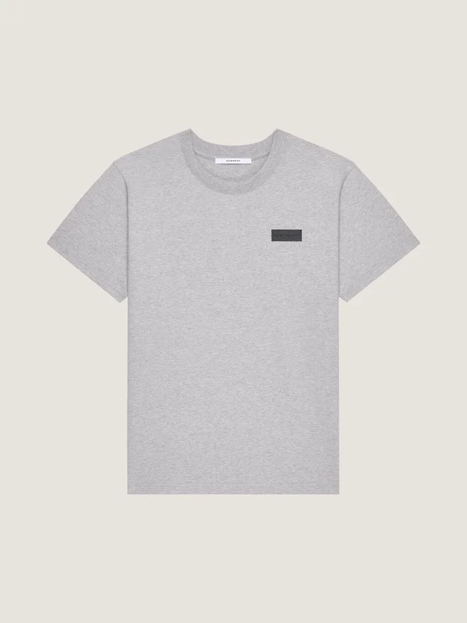 T-skjorte i bomull med Givenchy-merke T-skjorte i bomull med Givenchy-merke