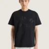 T-skjorte i bomull med Givenchy Paris-broderi T-skjorte i bomull med Givenchy Paris-broderi
