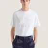 T-skjorte i bomull med Givenchy Paris-broderi
