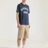 T-skjorte i bomull med Givenchy Paris-broderi