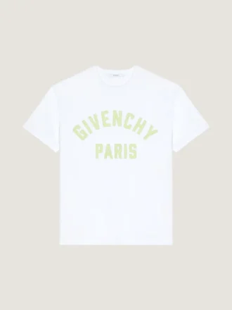 T-skjorte i bomull med Givenchy Paris-broderi