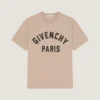 T-skjorte i bomull med Givenchy Paris-broderi