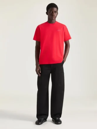 T-skjorte i bomull med Givenchy Paris Gros Grain