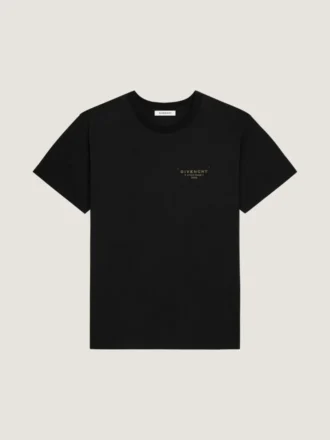 T-skjorte i bomull med Givenchy-stempelprint