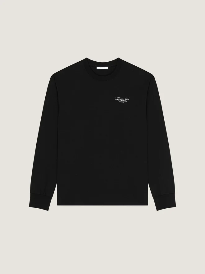 T-skjorte i bomull med Givenchy-stempelprint T-skjorte i bomull med Givenchy-stempelprint