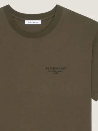 T-skjorte i bomull med Givenchy-stempelprint
