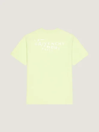 T-skjorte i bomull med Givenchy-stempelprint