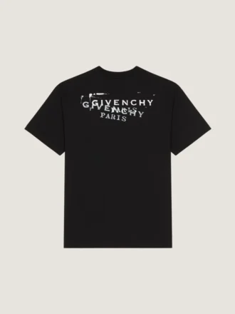 T-skjorte i bomull med Givenchy-stempelprint