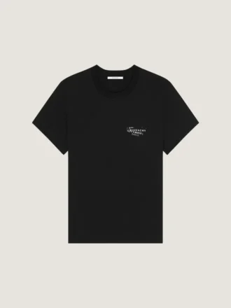 T-skjorte i bomull med Givenchy-stempelprint