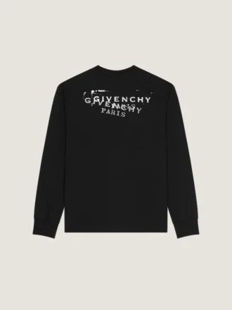 T-skjorte i bomull med Givenchy-stempelprint