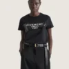 T-skjorte i bomull med Givenchy-tape-trykk