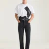 Couture Seam Straight Fit Shadow Washed Jeans Couture Seam Straight Fit Shadow Washed Jeans
