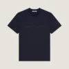 T-skjorte i bomull og silke med Givenchy Paris-jacquard T-skjorte i bomull og silke med Givenchy Paris-jacquard