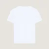 T-skjorte i bomullstrikk med Givenchy Paris-jacquard T-skjorte i bomullstrikk med Givenchy Paris-jacquard