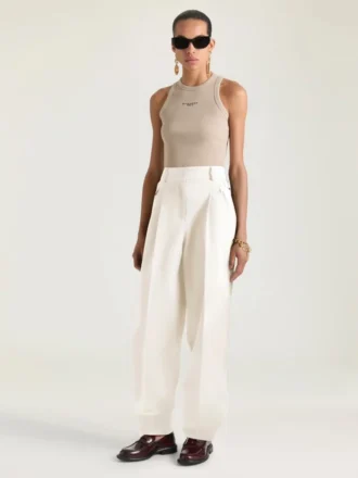 Tank-top med Slim Fit-passform i bomull med Givenchy Paris-trykk