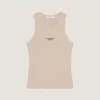 Tank-top med Slim Fit-passform i bomull med Givenchy Paris-trykk Tank-top med Slim Fit-passform i bomull med Givenchy Paris-trykk