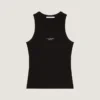 Tank-top med Slim Fit-passform i bomull med Givenchy Paris-trykk Tank-top med Slim Fit-passform i bomull med Givenchy Paris-trykk