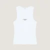 Tank-top med Slim Fit-passform i bomull med Givenchy Paris-trykk Tank-top med Slim Fit-passform i bomull med Givenchy Paris-trykk