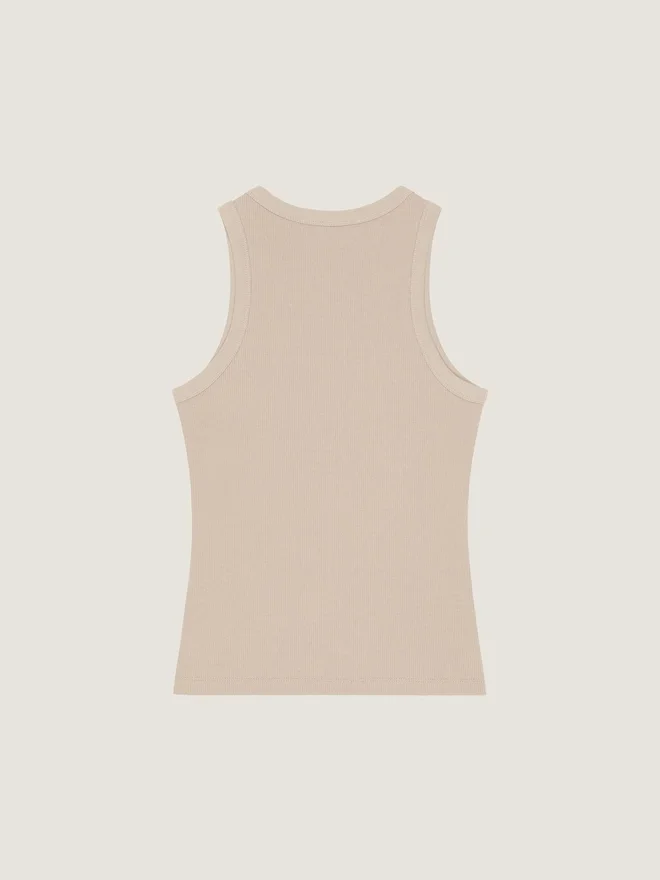 Tank-top med Slim Fit-passform i bomull med Givenchy Paris-trykk Tank-top med Slim Fit-passform i bomull med Givenchy Paris-trykk