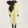 Tettsittende Cocoon-kåpe i skinn Tettsittende Cocoon-kåpe i skinn